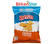 Ruffles Cheddar and Sour Cream Potato Chips (15.125 oz.) 2 Pack Great Price