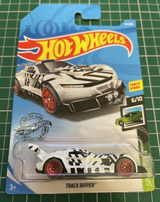 Hot Wheels Track Ripper White Black Speed Blur Number 37 New and Unopened