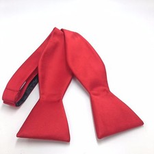  115 Countess Mara Men S Red Casual Solid Dress Bow Tie Suit Adjustable Bowtie