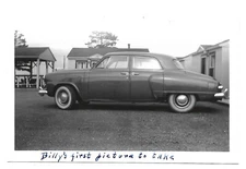 1953 Photograph Vintage Car Automobile in Mackinaw City Michigan MI Auto Classic
