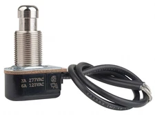 Carling Technologies SPST Miniature Push Button Switch, On/Momentary Off with Wi