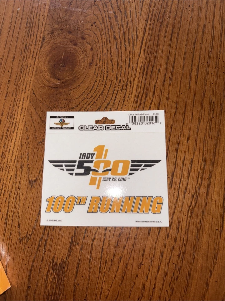 Indy 500 100th Running 2016 Sealed Program Commemorative Book, Decal, Grid - Image 4 of 4