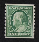 CKStamps: US Stamps Collection Scott#392 1c Franklin Mint NH OG 24 1/2mm