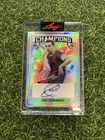 XAVI HERNANDEZ AUTO /30 Leaf Metal Champions 2022 Barcelona Encased