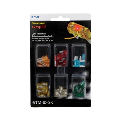 Eaton Bussmann Series Atm Easyid Blade Fuse Kit - 36 Pieces Atm-Id-Sk