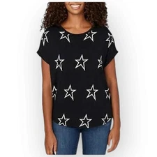 NWT Buffalo David Bitton Women’s Ultra Soft Relaxed Fit “Superstar” Tee Large