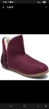 Rockport Women's Veda Slipper Boot Ankle, Oxblood, 9