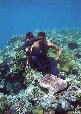 Australia Great Barrier Reef Underwater Men Coral Reef #PBG329