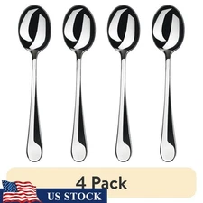 Windermere Teaspoon Set 4 Pack Polished Stainless Steel Elegant Tableware New