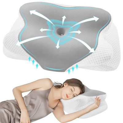Cervical Pillow for Sleeping, Contour Memory Foam Pillow for Neck and Shoulde...