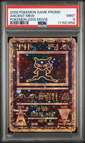 2000 Pokemon Game Movie Ancient Mew Holo Full Art Promo 2000 Movie PSA 9