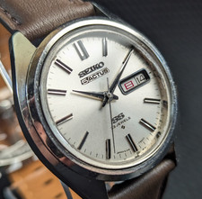 Seiko 5 Actus SS Vintage 6106-7480 Automatic 23J JDM Watch New Strap & Crystal