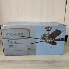 KICHLER 330247OBB Terra 52" Indoor Oil Brushed Bronze Downrod Mount Ceiling Fan