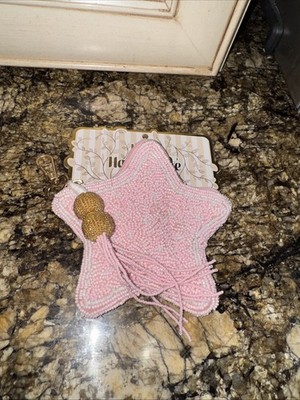 Viral New Release Pink Star Beaded Coin Pouch Handmade India