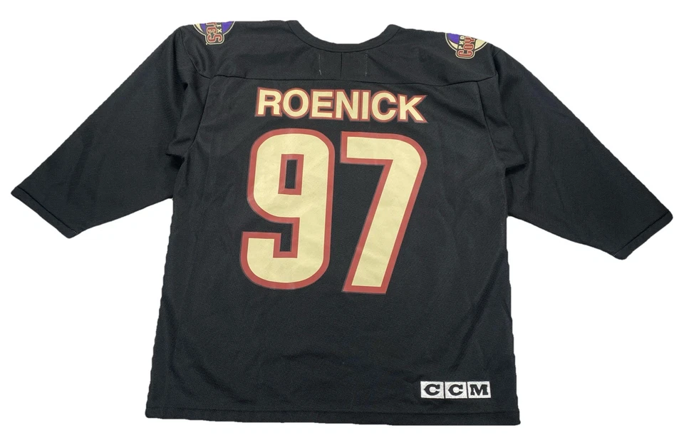 Camiseta Vintage Phoenix Coyotes Roenick 97 Preta CCM Canadá Masculina Média - Imagem 2 de 4