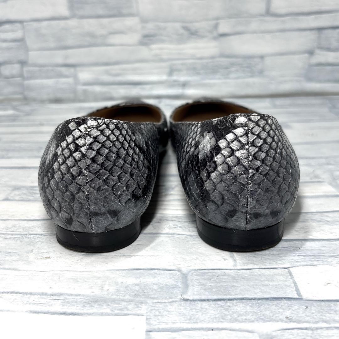 PELLICO Anelli Python flat shoes gray 23cm - image 4