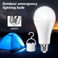 1 Pc Rechargeable Emergency Light Bulb for Power Outage Battery Operated Bulb US