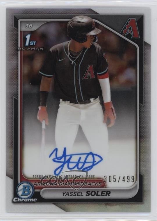 2024 Bowman Chrome Prospect Auto Refractor 305/499 Yassel Soler #CPA-YSO