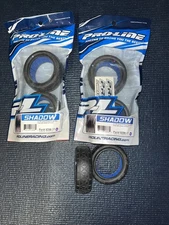 ProLine Shadow Rear 2wd Shadow Front Tire Lot 8286-17  & 8293-17 Lot!!