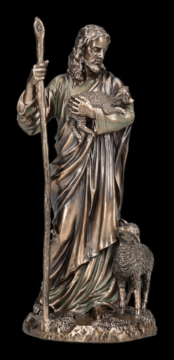 Jesus Figur - Der Gute Hirte - Veronese - Krippe Gott Religion Glaube Geschenk