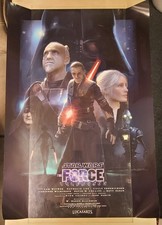 VERY RARE Unreleased Promo Star Wars The Force Unleashed Poster 38" x 26.5"