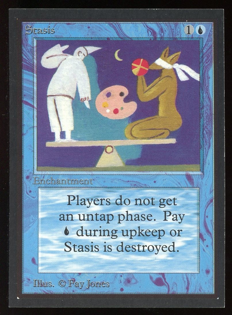 Beta/CE Stasis Artist Proof ~ Magic/MTG ~ NM/MINT Condition
