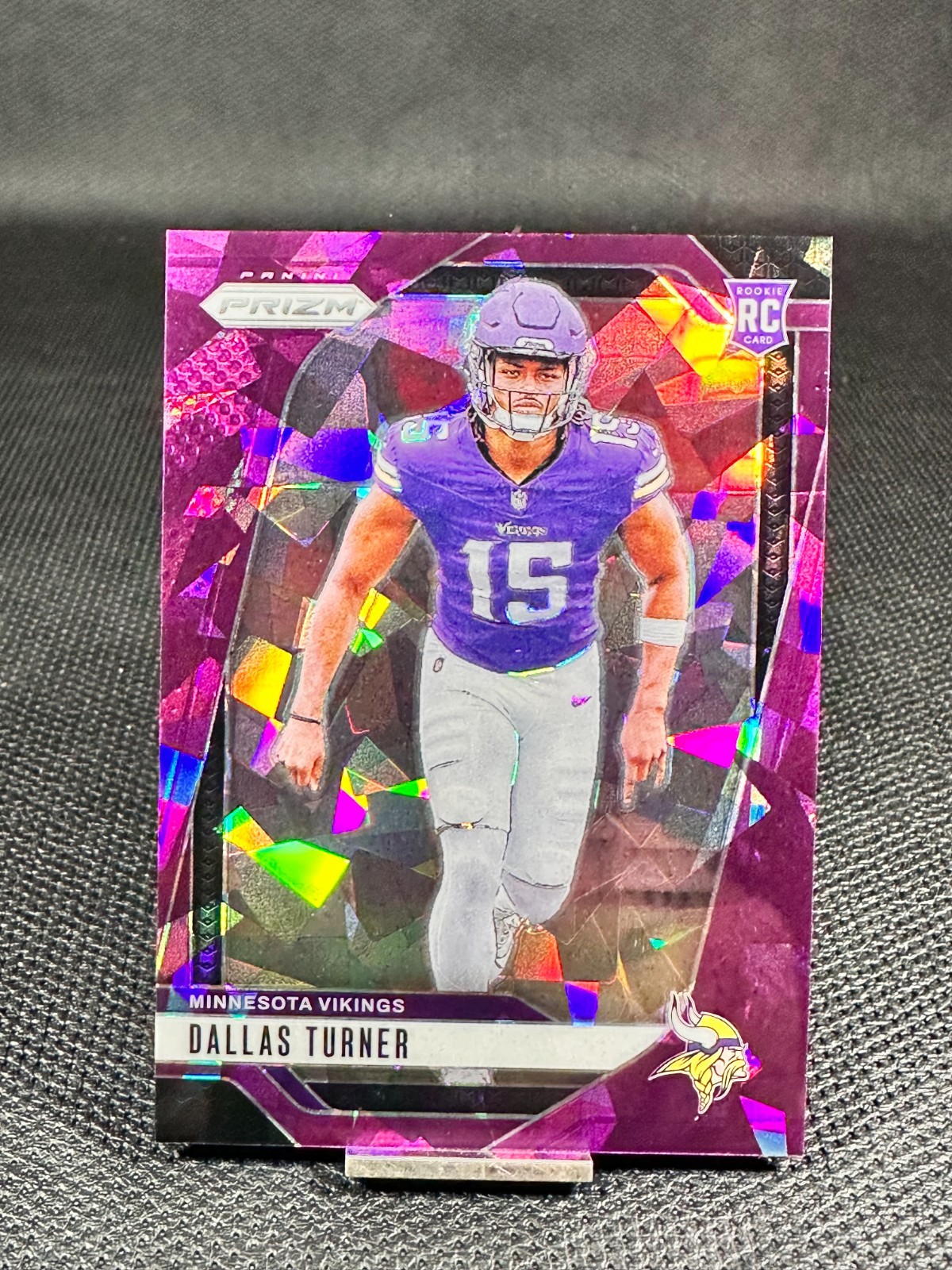 2024 Prizm Football  DALLAS TURNER  RC Purple Ice Prizm /225  #324
