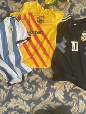 3 Size 26 Barcelona/Argentina Jerseys Inc 2 Messi