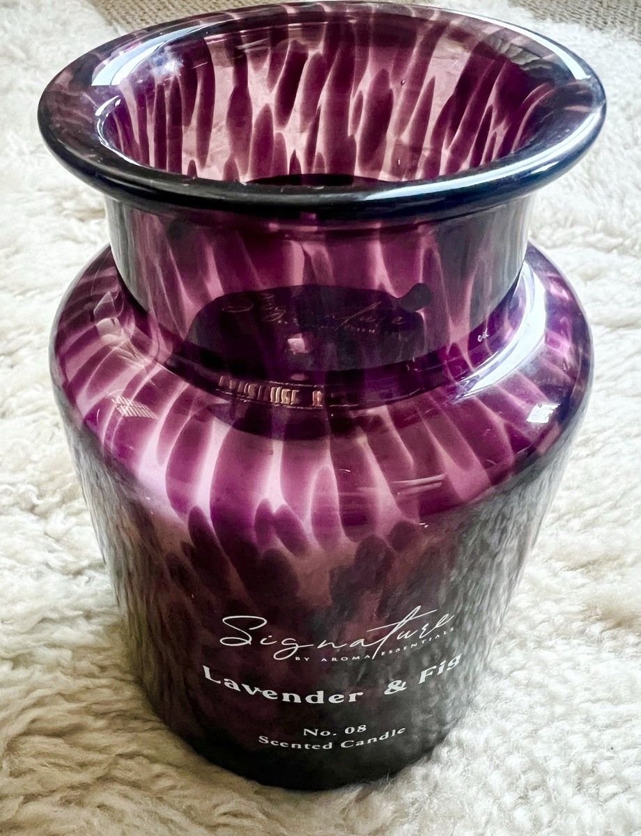 SIGNATURE BY AROMA ESSENTIALS LAVENDER & FIG MURANO STYLE SCENTED