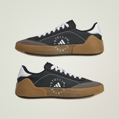 Size 10 - Stella McCartney x adidas Court Boost Black White Gum W
