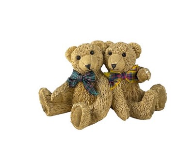 Kunststoff Sammler Figur Beau Bears Teddybären 7 cm - Zustand siehe Fotos