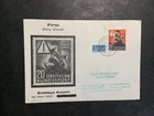 Germany 1953 FDC 1st day Cover Traffic Accident Prevention with Berlin Tax Stamp