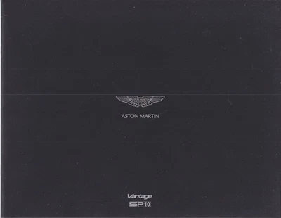 Catalogue Brochure Aston Martin V8 Vantage SP10 2014 Anglais English - Photo 1/3