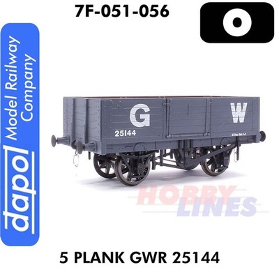 5 Plankenwagen GWR 25144 Great Western Railway 1:43 Spur O Dapol 7F-051-056