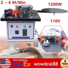 1200W Self Cutting Edge Banding Machine Double Gluing Edge Banding Machine new