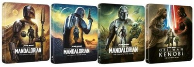 The Mandalorian Staffel 1+2+3+Kenobi 4k+Blu deutsch Steelbook Star Wars NEU