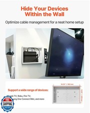 VEVOR Structured Media Enclosure, 9-Inch, Recessed in-Wall Media Box with Cov...