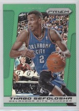 2013-14 Panini Prizm Retail Green Prizm Thabo Sefolosha #63 3h7