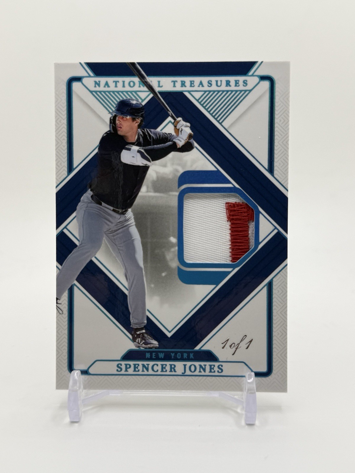 2025 Panini National Treasures - Treasured Threads Spencer Jones #TT-SJ - 1/1 view 3