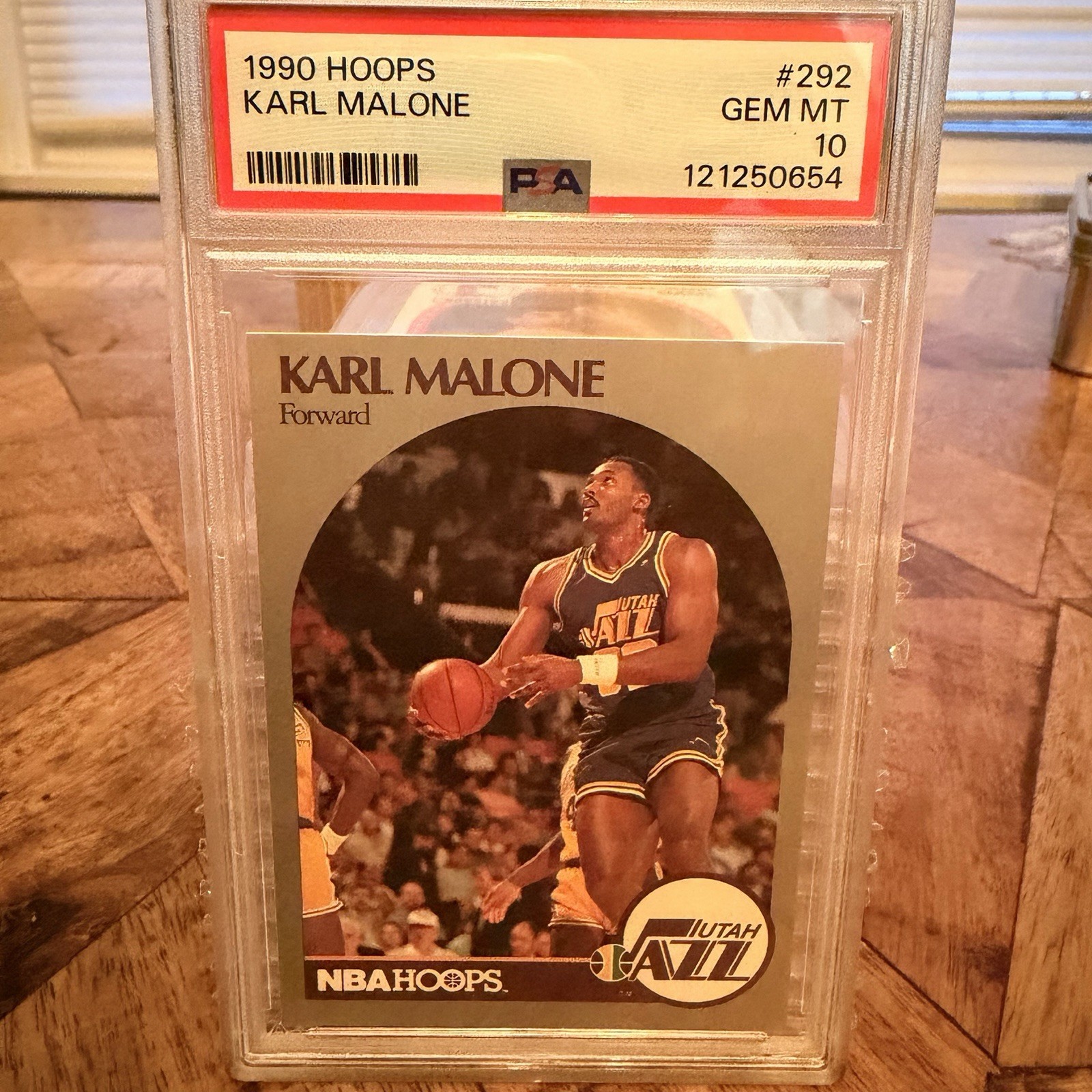 🔥🏀1990 HOOPS #292 KARL MALONE JAZZ HOF PSA 10🔥🏀