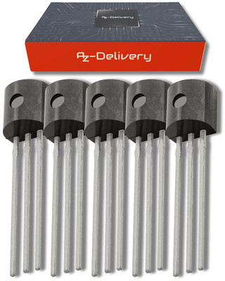 Azdelivery 5 X DS18B20 Digitaler Temperatursensor TO92-55°C - +125°C Kompatibel