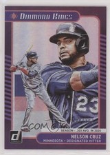 2021 Panini Donruss Diamond Kings Season Stat Line 124/303 Nelson Cruz #6 0it8