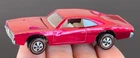 Vintage Hot Wheels Redline 1969 RICH ROSE Pink Custom Charger - OUTSTANDING! NR