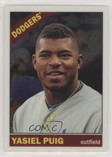 2015 Topps Heritage Chrome 257/999 Yasiel Puig #THC-450 a3j