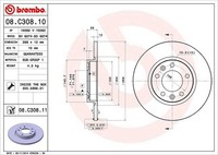 2X Brembo Bremsscheibe Hinterachse U.A. FüR CitroËN, Opel, Peugeot