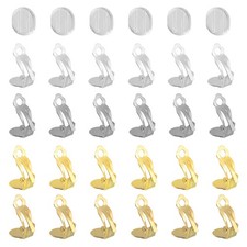Clip-on Earring Converter with Silicon Earring Pads, 32Pcs - Clip-on Earring