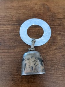 Sterling Silver Baby Teething Ring/Rattle