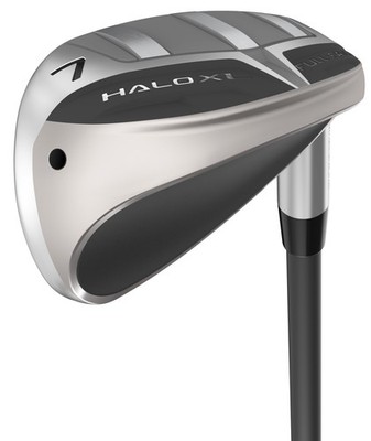 Left Cleveland Halo XL Full Face 5-PW, GW Iron Set Reg UST Mamiya Helium 60 Mint