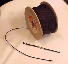 1967 Vintage NOS Ladies Watch Band Cord Rope Black Cotton Nylon 1.8mm dia 3 Feet