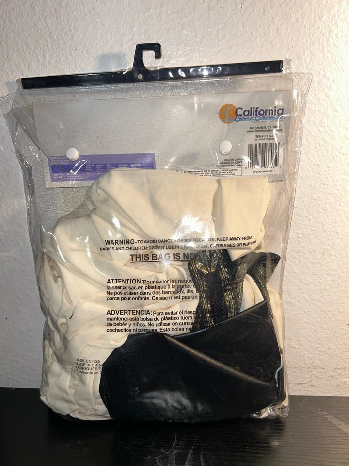 Disfraz Para Hombre Clásico Toga Romano Griego Dios Crema Adulto Halloween Talla Única Foto 3 de 4